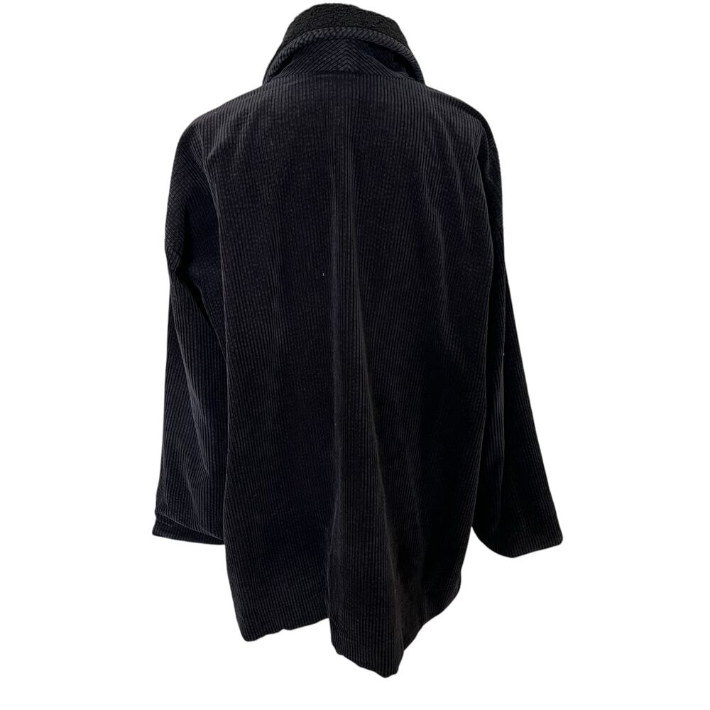 J. Jill Heritage Tumbled Cord Jacket Women's Size XL Black Washed 100% Cotton - Picture 5 of 10